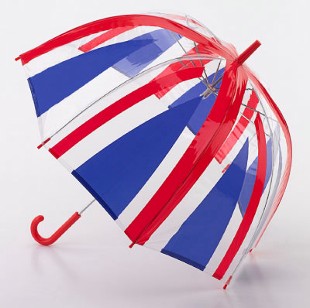 British Flag Transparent Dome Umbrella - Click Image to Close